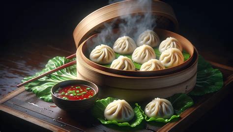  Xiaolongbao: En explosiv smakupplevelse av perfekt ångkokta dumplings fyllda med umami-rik buljong!